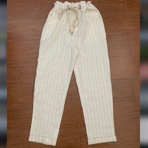 NWT Urban Outfitters Ivory Striped Pants